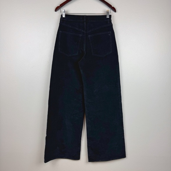 Madewell Superwide Leg High Rise Cotton Blend Pants Corduroy Black Size 25 NWT - Picture 7 of 11